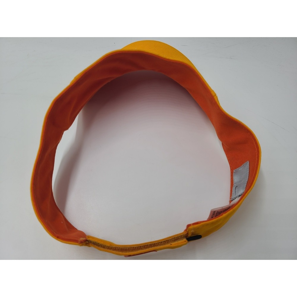 Nike Air Sun Golf Visor Adjustable Hat Cap Polyester Swoosh Dad Men Women Orange - Picture 12 of 16